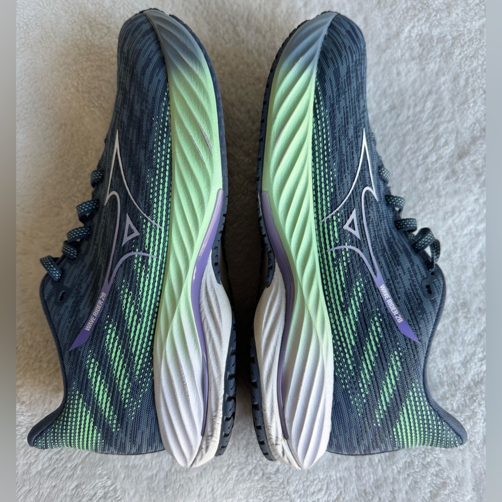 Mizuno Wave Rider 24 Women’s Running Shoes Navy Size US 8.5